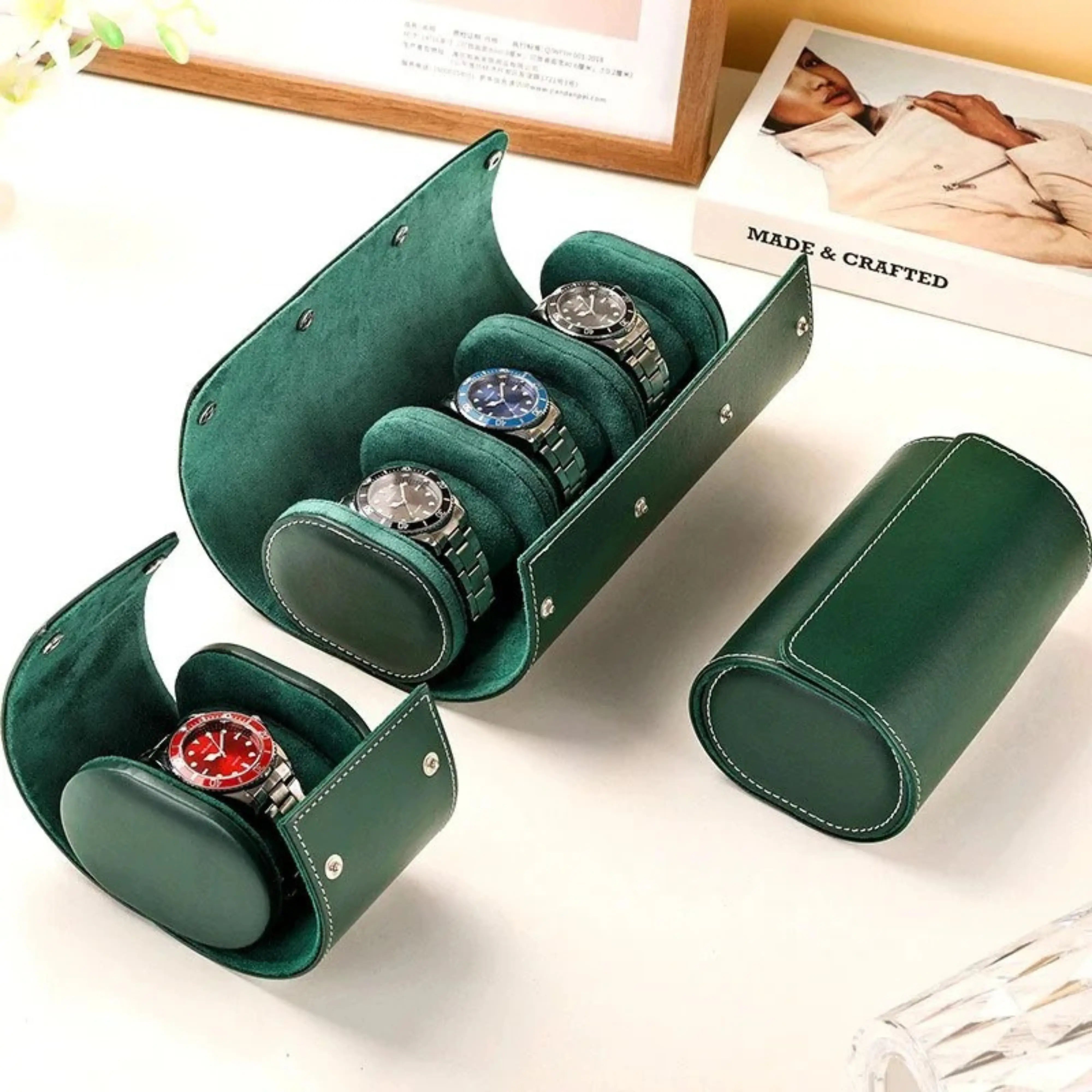 Premium Leather Watch Case